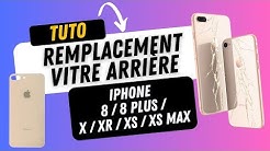 Remplacement réparation vitre face arrière iPhone 8 / 8 PLUS /  X 10 / XR / XS / XS / XS PLUS