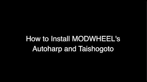 How to install Autoharp and Taishogoto Kontakt Library