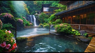 Tranquil Zen Garden Oasis 🌿 Soothing Rainfall and Piano Music for Serenity