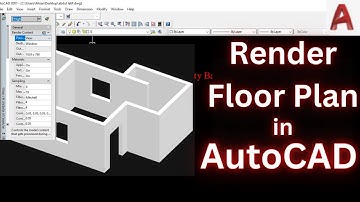 Render Floor Plan in AutoCAD | AutoCAD Render Settings | AutoCAD Tutorial