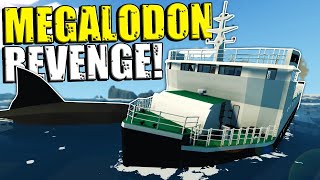 We Got Revenge on a Megalodon that Sank Our Ship! - Stormworks Multiplayer Survival
