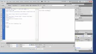 Dreamweaver Properties Inspector and Files Panel