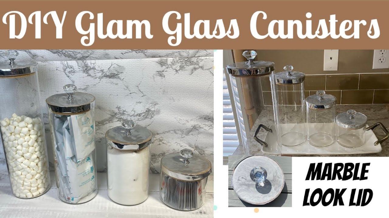 DIY Gold & Glass Canisters For The Kitchen - Summer Adams