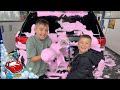 At The Car Wash With Oliver And Lucas Awesome Carwashes Fun Car Wash Adventure 