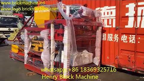 QTJ4-26C Semi-automatic block machine is ready for our customer in MADAGASCAR.