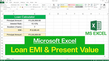 How to Calculate EMI and Present Value in Microsoft Excel