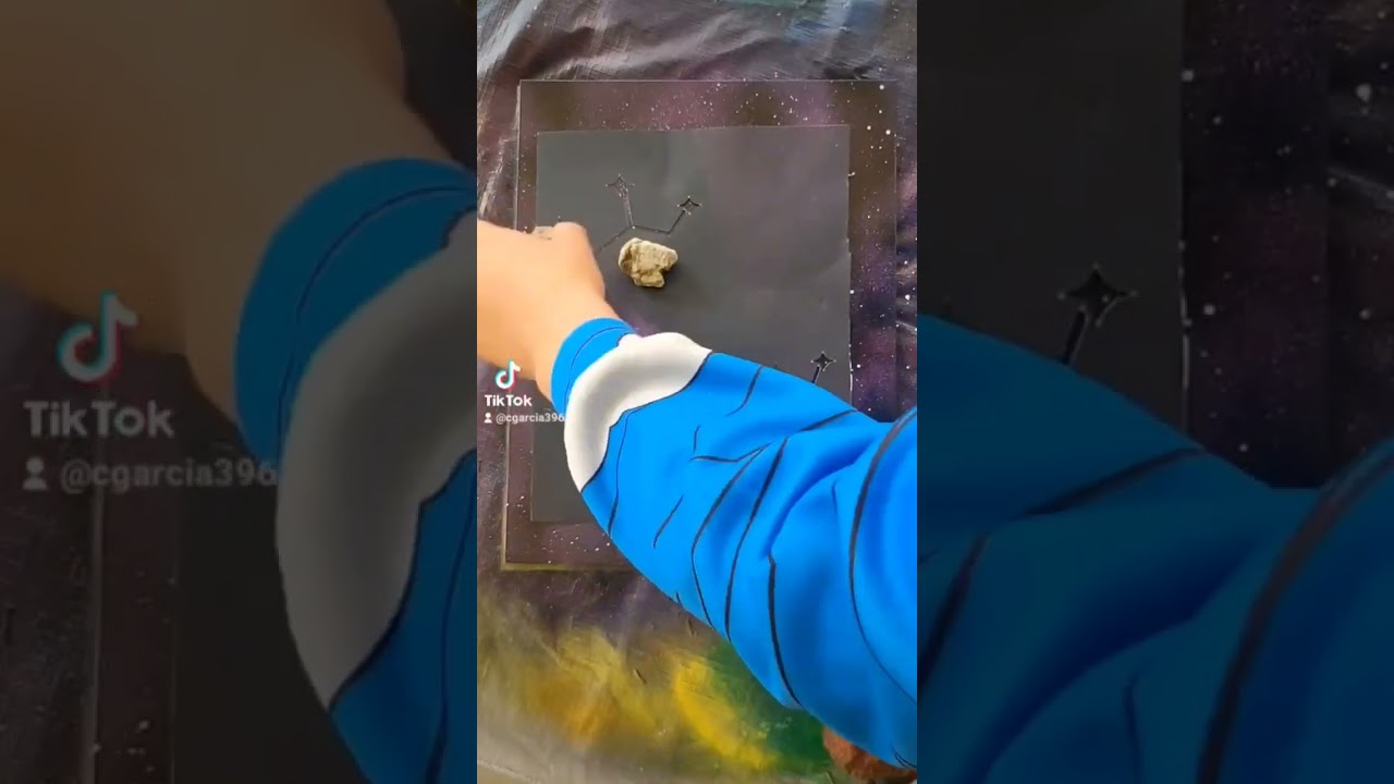 Zodiac/Constellation spray painting for my girlfriend