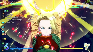 DBFZ - ToD - A18 midscreen w/ Tien SSJ Goku assists (6 Bars Sparking)