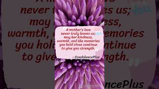 short condolence message on death of mother  #condolencemessage #sympathymessage