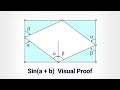 Visual proof sina  b using rhombus  mathocube 