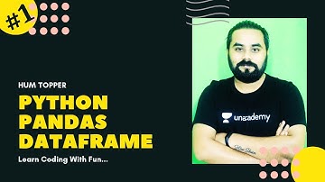 LECTURE - 1 | PYTHON PANDAS | DATAFRAME | HUM TOPPER | SHASHANK JAIN | SCIENCE DUNIA | CSIP 70/70