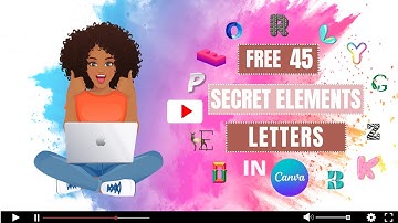 Canva elements tutorial : 45 Canva keywords to find amazing hidden letters  in Canva for free