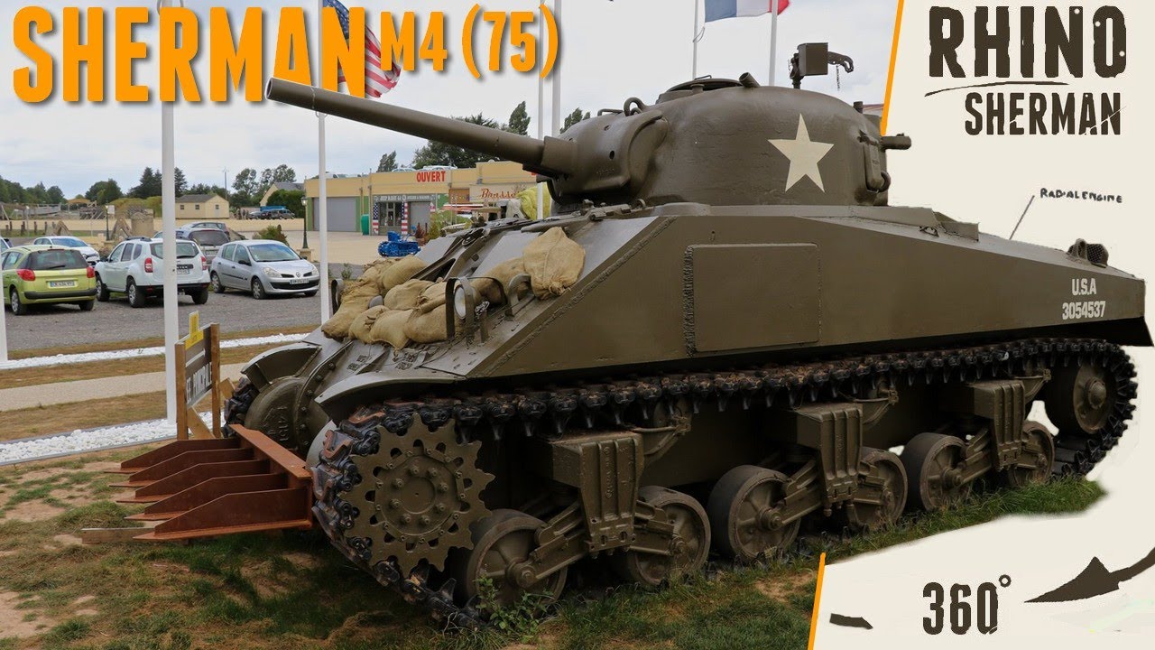 M4(75) Sherman Rhino Walkaround Normandy Victory Museum. YouTube