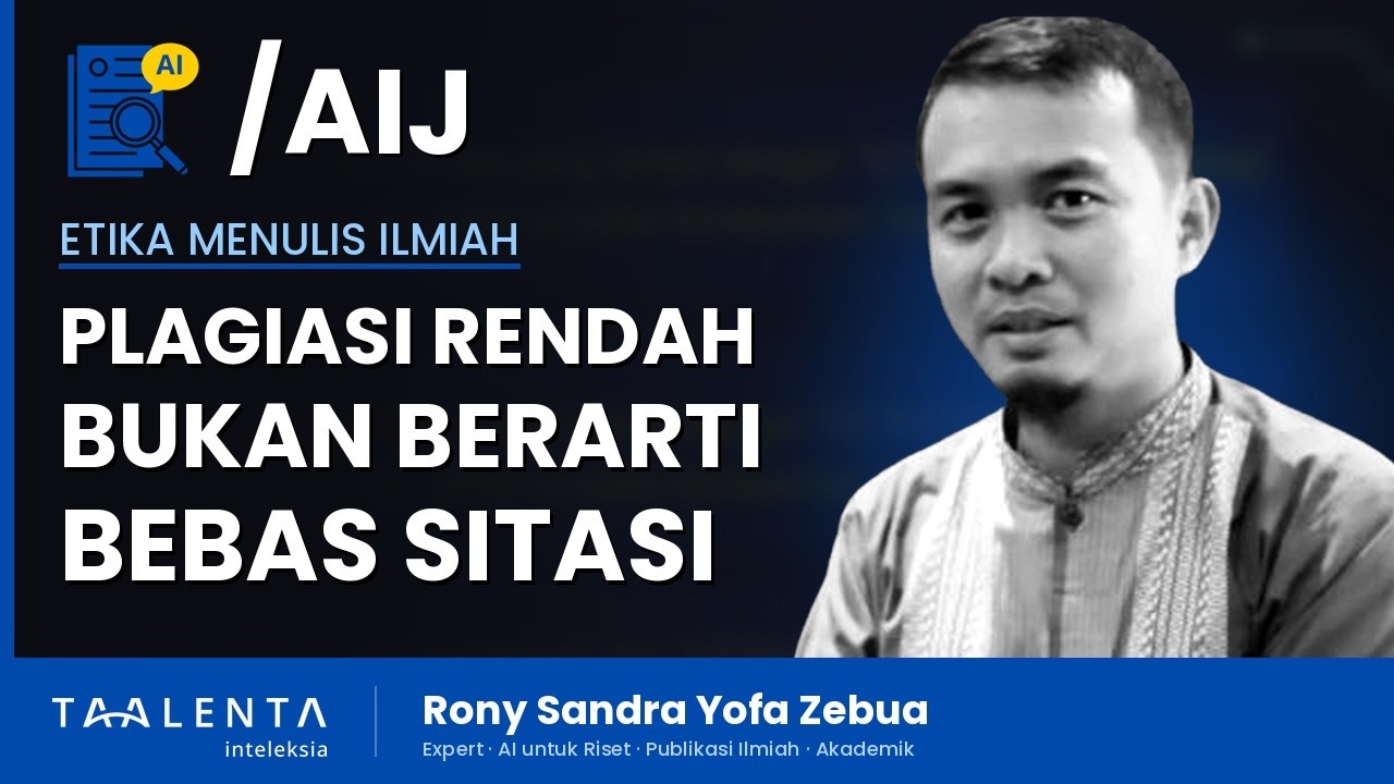 Plagiasi Rendah Bukan Berarti Bebas Sitasi