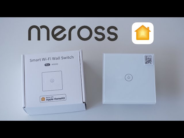 Meross Interruptor Inteligente WiFi, Mini, de Pared Conmutador Luz