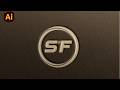 Professional Logo Design in Illustrator #logo #shortsviral #illustrator #fonts