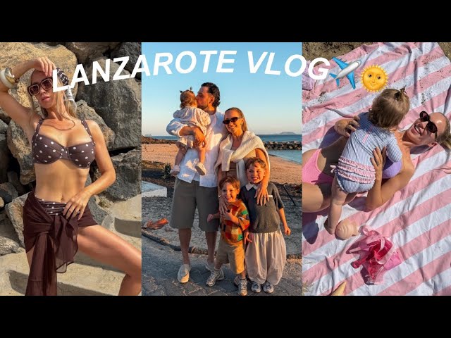VACATION VLOG.. HELLO LANZAROTE! FAMILY OF 5 *chaos*