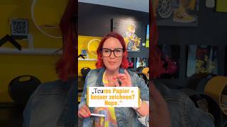 Teures Papier = besser zeichnen? Nicht wirklich.#shorts #zeichnerin