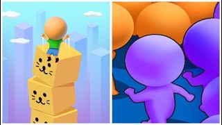 "Cube Surfer! 🟦 vs Count Master 🔢 – Which Game is More Addictive? 🤯" screenshot 2