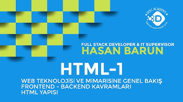 HTML 1 - Sıfırdan İleri Düzey Web Tasarımı ve Kodlama Eğitimi -2 (10 Mart 2021)
