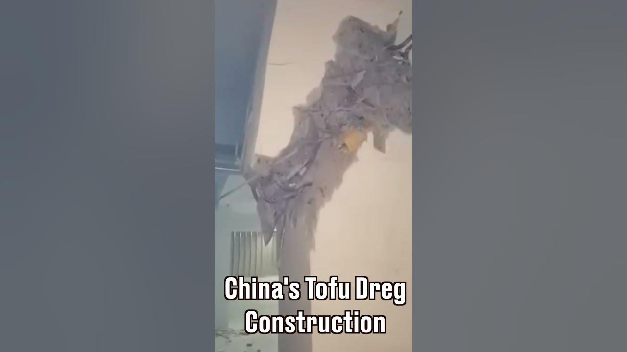 China's Awful Tofu Dreg Construction Buildings are Falling Down