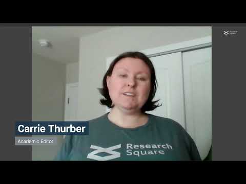A Day in the Life at Research Square Company with Carrie Thurber, Quality Control Editor