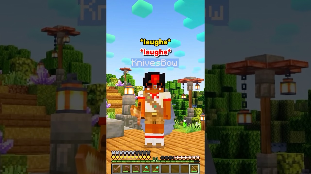 Caught in 4K 📸🤨 @knivesbow #minecraft #minecraftsurvival #minecraftshorts