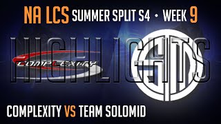 LCS Highlights Complexity vs TSM Week 9 NA Summer 2014 COL vs Team Solomid S4 W9D2G2 Season 4