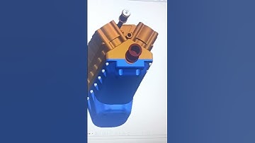 V12 engine block sub assembly design in solidworks cad 🛠️#mechanicalengineering #caddesign