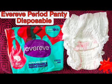 Evereve Period Panty Disposable *Unboxing & First Impression* #health  #intimatehygiene #periods 