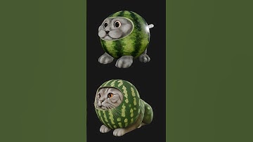 Нейросеть VS 3Д-художник! #3d #blender #shorts