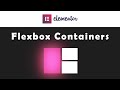 How to use Flexbox Containers in Elementor