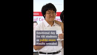 Emotional day for HK students as public exam results revealed