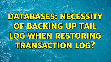 Databases: Necessity of backing up tail log when restoring transaction log?