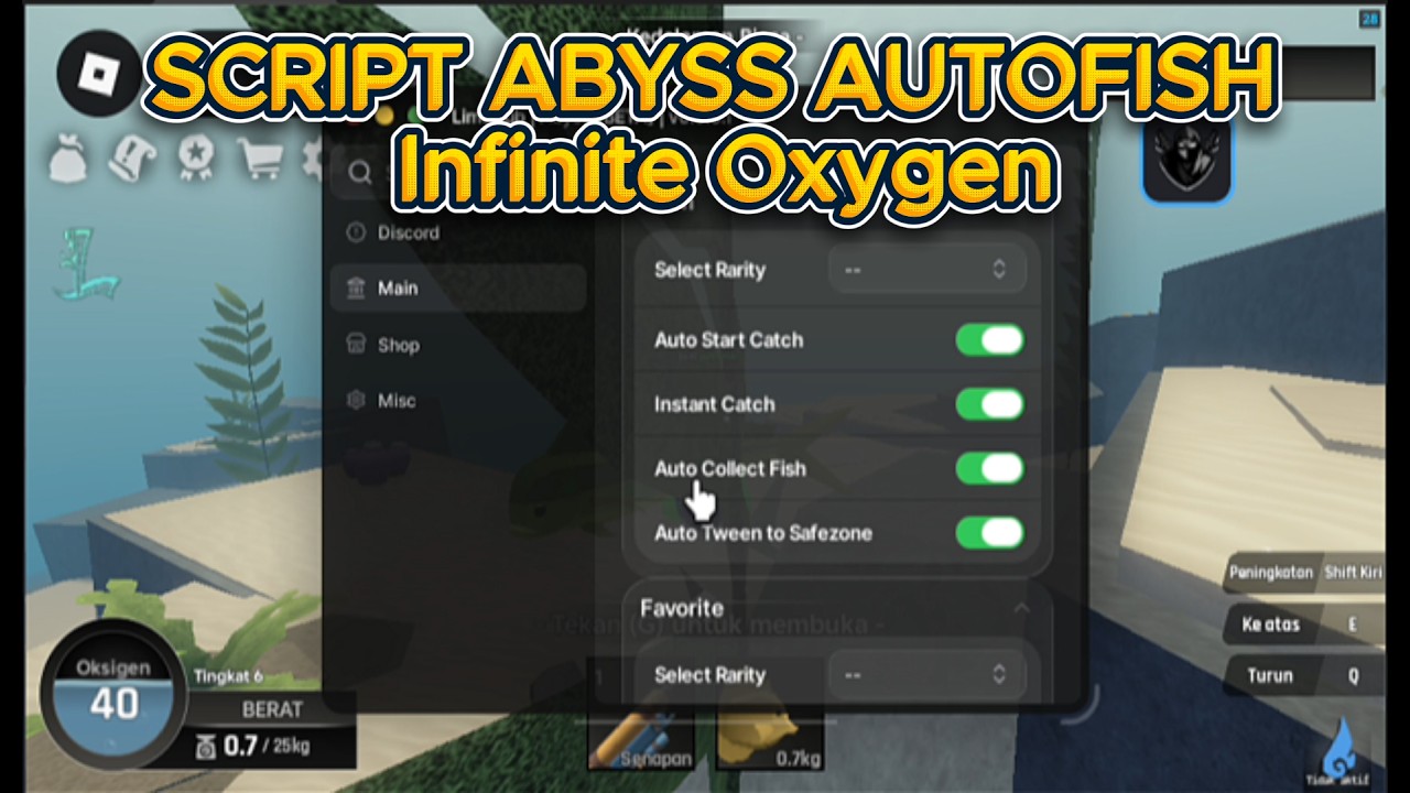 ABYSS Script Auto Fish, Infinite Oxygen + MORE!
