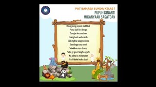 PAT kelas 1 - Pupuh Kinanti - Mikanyaah Sasatoan