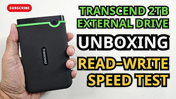 Transcend StoreJet 25M3 2TB External Hard Drive Unboxing, Speed Test & Real-World Performance