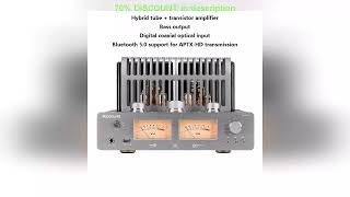 A must-have product! Audiophile Tube Amplifier 2.1 Channel Bluetooth 5.0 APTXHD HD Format Transmis