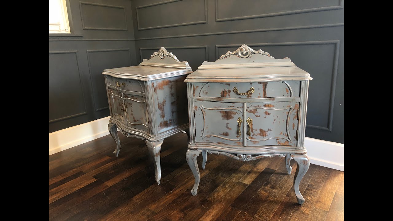 Restauración muebles de dormitorio. - YouTube