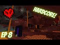 Going to the *NETHER* in HARDCORE SUPERFLAT minecraft