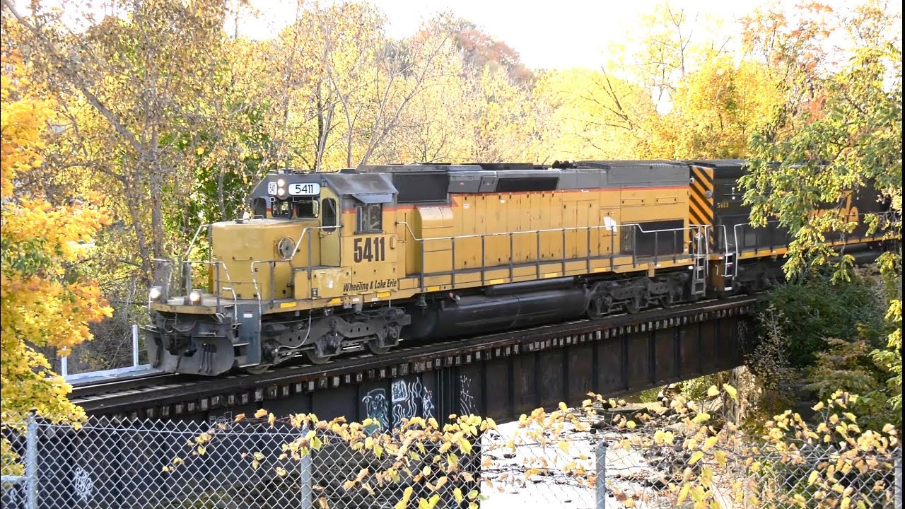 W&LE coke train chase from Wellington to Cleveland 5411 Tunnelmotor