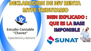 🤵¿QUE ES LA BASE IMPONIBLE?  -EN ESTE VIDEO TE LO EXPPLICARE BIEN CLARO