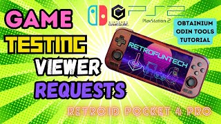 Retroid Pocket 4 Pro | Obtainium and Odin Tools Tutorial | Game Testing Viewer Requests