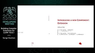 2020 LLVM Developers’ Meeting: S. Guelton “Building Compiler Extension for LLVM 10.0.1”