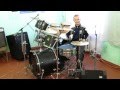 Виктор Цой - Песня Без Слов - Drum Cover - Барабанщик Даниил Варфоломеев 11 лет