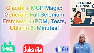 Claude + MCP : Generate Full Selenium Framework (POM, Tests, Utils) in 5  Minutes!