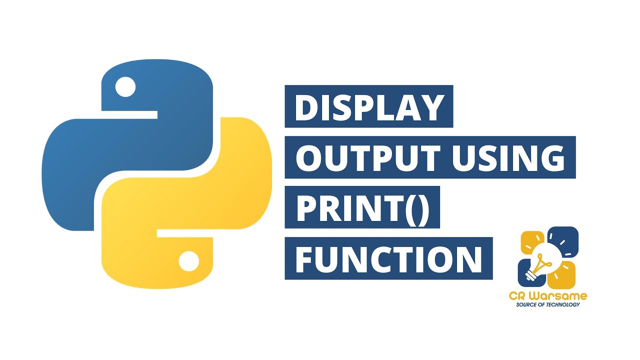 07. Display Output Using print() Function - Af Soomaali - YouTube