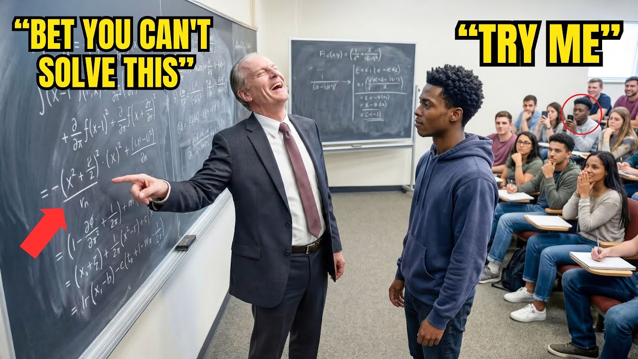 Black Student Solves 'Impossible' Equation — Says Father's Name, Prof Goes Pale