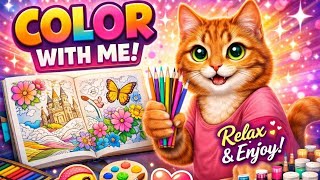 🎨 Learn to Color to Reduce Daily Stress Day 1 Sky View