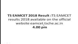 Ts Eamcet 2018 Declared Available Online At Eamcet.tsche.ac.in